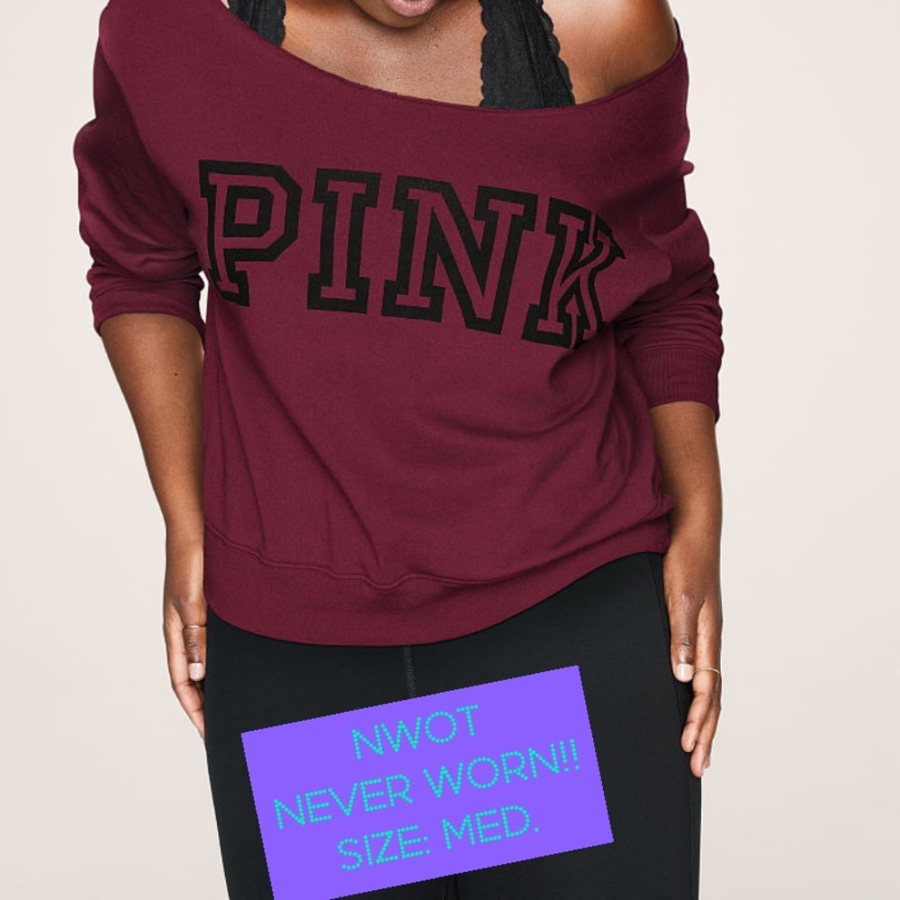 VS PINK off shoulder sweater